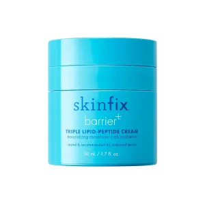 Skinfix Barrier  Triple Lipid-Peptide Cream: Enriched with Lipids, Peptides, Hyaluronic Acid, and Shea Butter for Brightening, Firming, and Plumping, 1.7 oz
