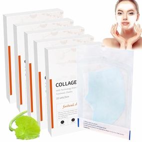 Skinifyx Hydrolyzed Collagen Patches, Skinifyx Collagen Patches, Soluble Collagen Melting Film Face, Hydrolyzed Collagen Patches Neck, Highprime Collagen Film Face Mask (5Box/50sets)