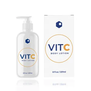 Skinlocity VIT C Body Lotion - Vitamin C Body Lotion - Reduce Fine Lines, Age Spots, Sun Damage, For Clear Bright Skin and Great for High Sun Exposure, for Optimal Skin Health, 8 Fl Oz