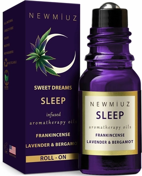 Sleep Well Roll On Essential Oil Anti Stress Calming Aromatherapy Stick Blend Lavender Bergamot Frankincense Destress Relaxation Stress Gift for Women