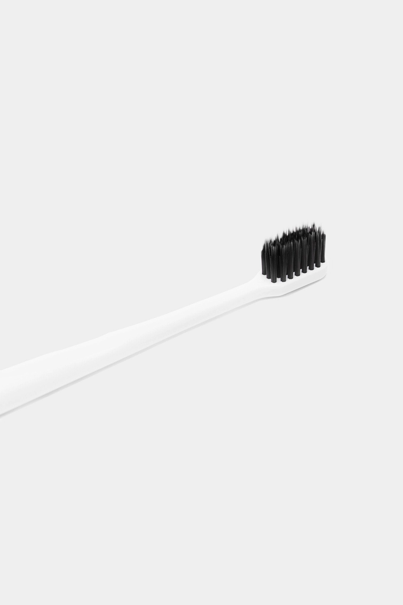 Soft Bristle Binchotan Charcoal Toothbrush - White