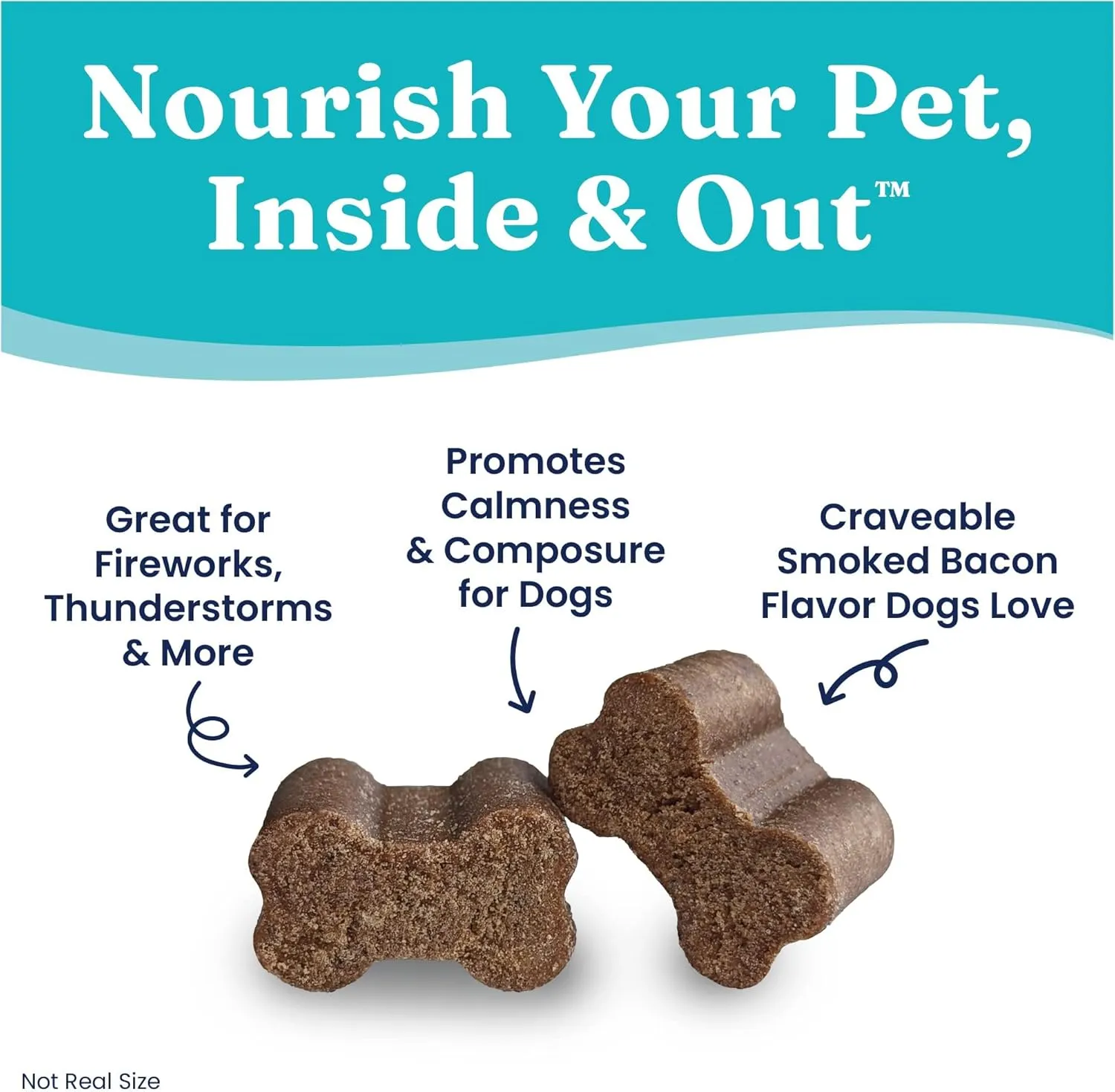 Solid Gold Dog Calming Chews for Dogs, Treats with Melatonin & Valerian Root - 120 Count, All Breeds & Sizes