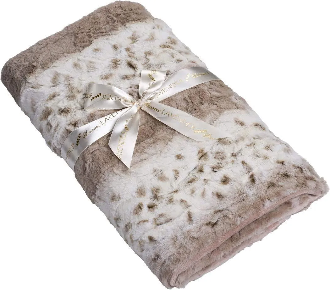 Sonoma Lavender Aromatherapy Spa Blanket Filled with Lavender Flowers and Flaxseed, Hot/Cold Microwaveable Heated Blanket for Soothing Muscles, Removable Washable Cover (44" x 18", Arctic Circle)