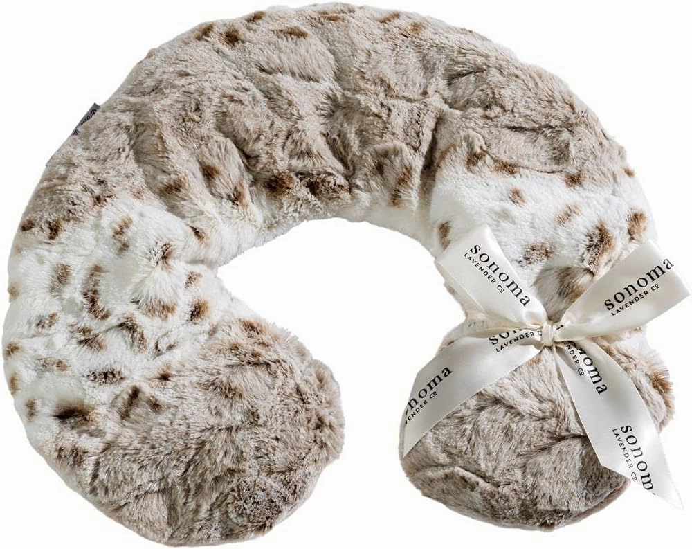 Sonoma Lavender Luxury Lavender Heatable/Chillable Neck Pillow, Microwaveable for Neck and Shoulders with Removable Washable Covers, Great for Relaxation and Pain Relief (Arctic Circle)