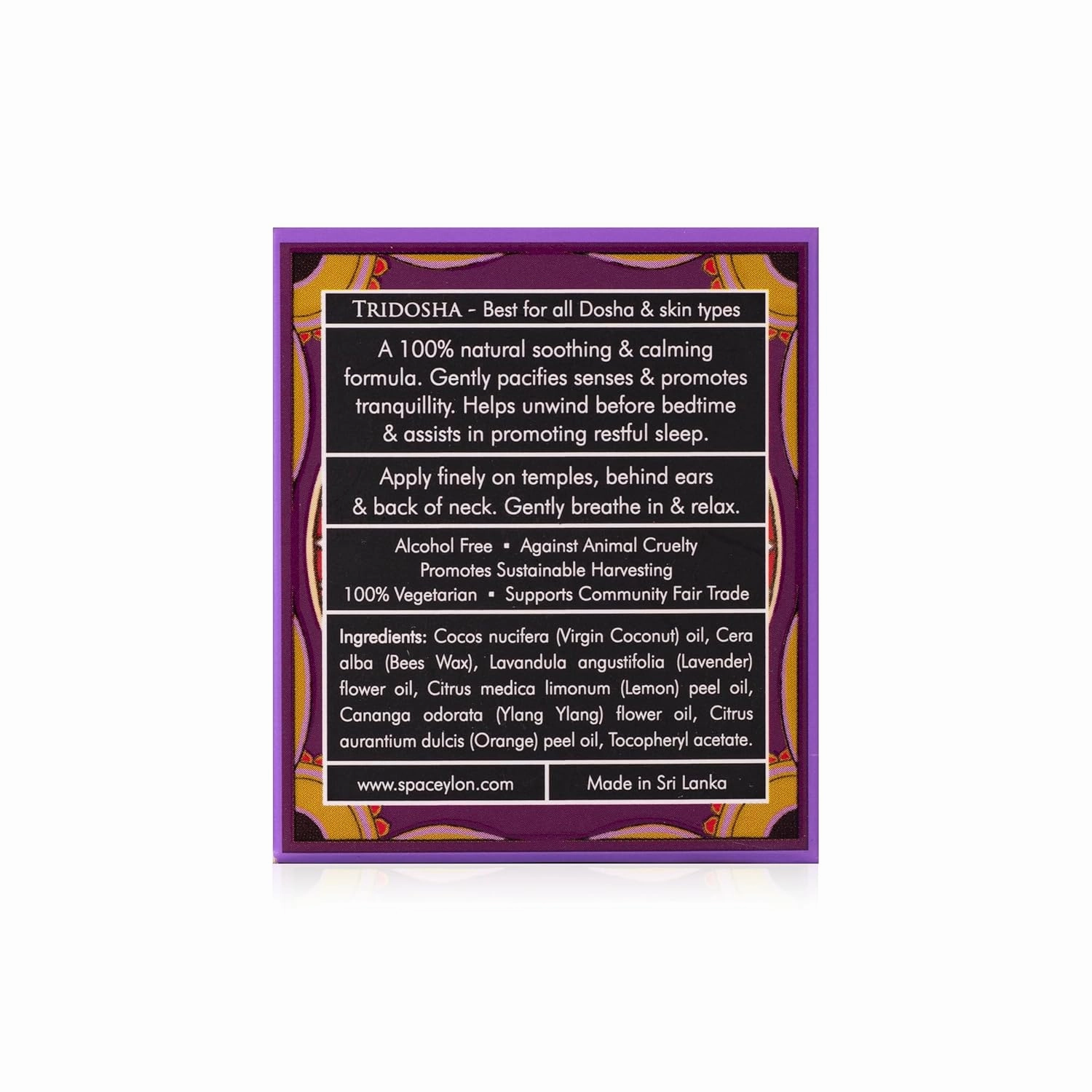 SPA CEYLON SLEEP Calming Balm | Natural Sleep Aid with Lavender & Ylang Ylang | Soothing Body Balm for Bedtime Routine | Suitable for All Skin Types
