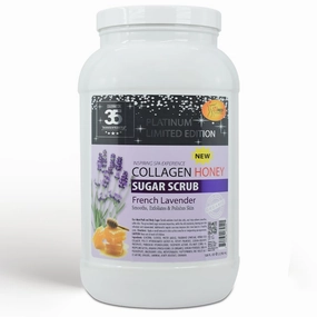 SPA REDI Sugar Scrub - Exfoliating, Moisturizing, Hydrating and Nourishing, Glow, Polish, Smooth and Fresh Skin - Body Exfoliator, French Lavender - 128 Oz