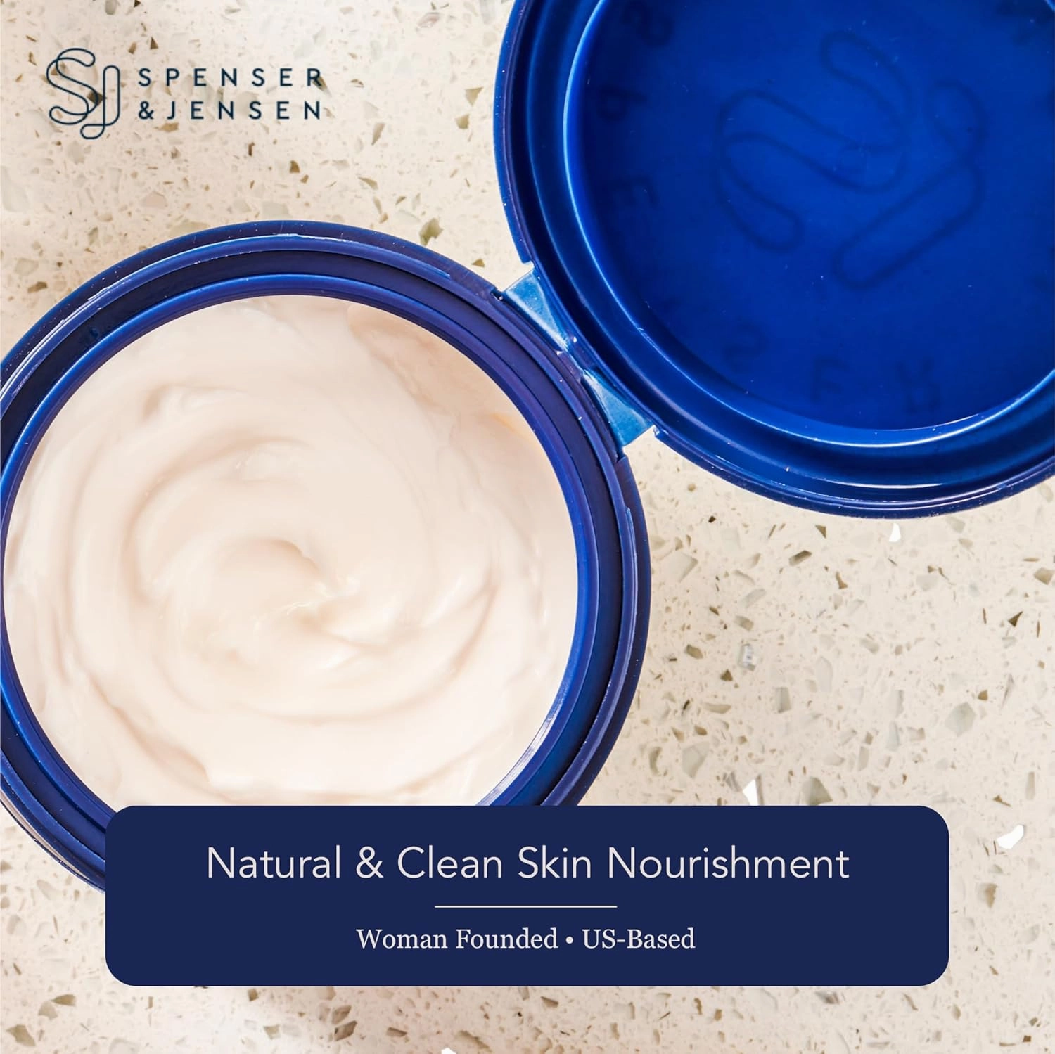 Spenser & Jensen Hydrating Lavender & Chamomile Body Butter - Gentle On All Skin Types - Moisturizing Body Lotion for Women & Men - Paraben Free - 8 Oz (Pack of 2)