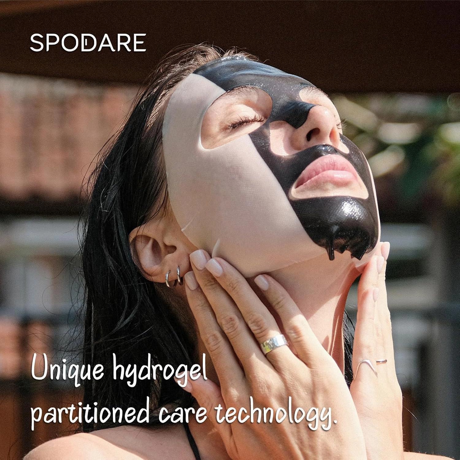 SPORTS MASK - Partitioned Care Hydrogel Face Mask - Cleanse and Moisturize When You Need It Most - Deeply Purifying and Super Hydrating after Exercise - For All Skin Types - 5 Pc
