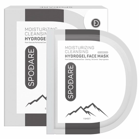 SPORTS MASK - Partitioned Care Hydrogel Face Mask - Cleanse and Moisturize When You Need It Most - Deeply Purifying and Super Hydrating after Exercise - For All Skin Types - 5 Pc
