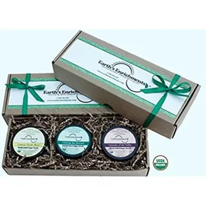 Sugar Scrubs (USDA Organic) Exfoliating and Moisturizing Lemongrass, Rosemary Mint and Lavender Body Scrubs (8oz) - Earth's Enrichments