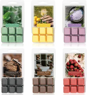 Summer Scented Wax Melts,Natural Soy Wax Cubes for Wax Warmer,Mix Scented Long Lasting Scented Wax Melts,Candle Melts Decor Gift, 2.5 oz (6 Pack)
