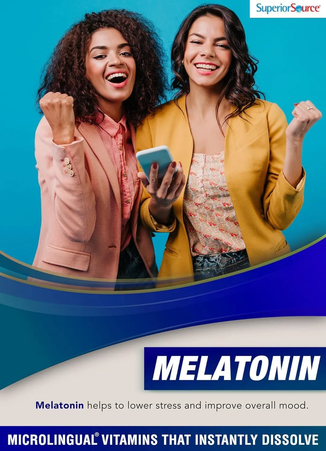Superior Source Extra Strength Melatonin - Melatonin Supplement for Adults - Natural Sleep & Relaxation Support Formula - 25 mg, Instant Dissolve Tablets