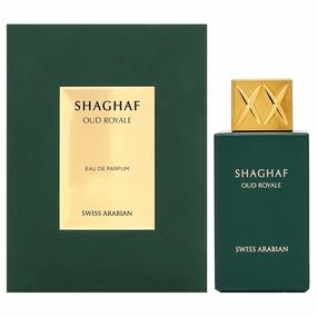 Swiss Arabian Shaghaf Oud Royale Spicy, Oud, Aromatic Fragrance - Notes of Saffron and Lavender - Perfume for Women and Men - 2.5 oz EDP Spray