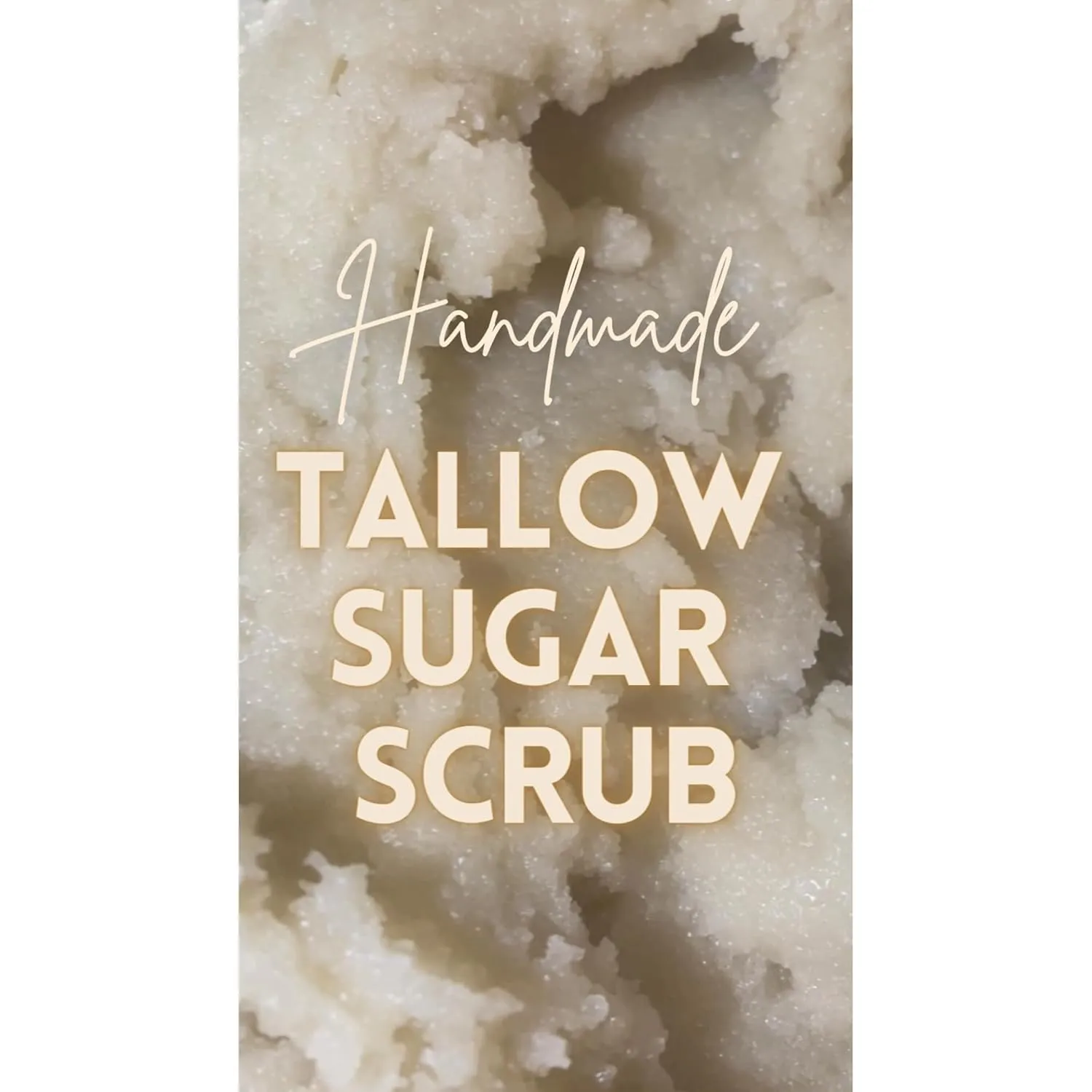 Tallow Relax Sugar Scrub - All Skin Types Soothing - Smoothing Treasure - Exquisite Buff for Dull Skin - Unveiling Luminous Complexion - Lavender & Eucalyptus - Skin Care Routine Product