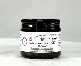 Tallow and Honey Balm All Natural Restorative Face and Body Balm