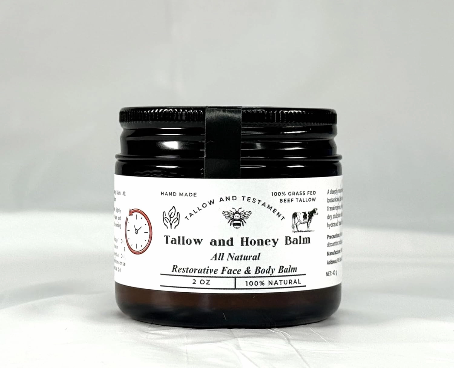 Tallow and Honey Balm All Natural Restorative Face and Body Balm