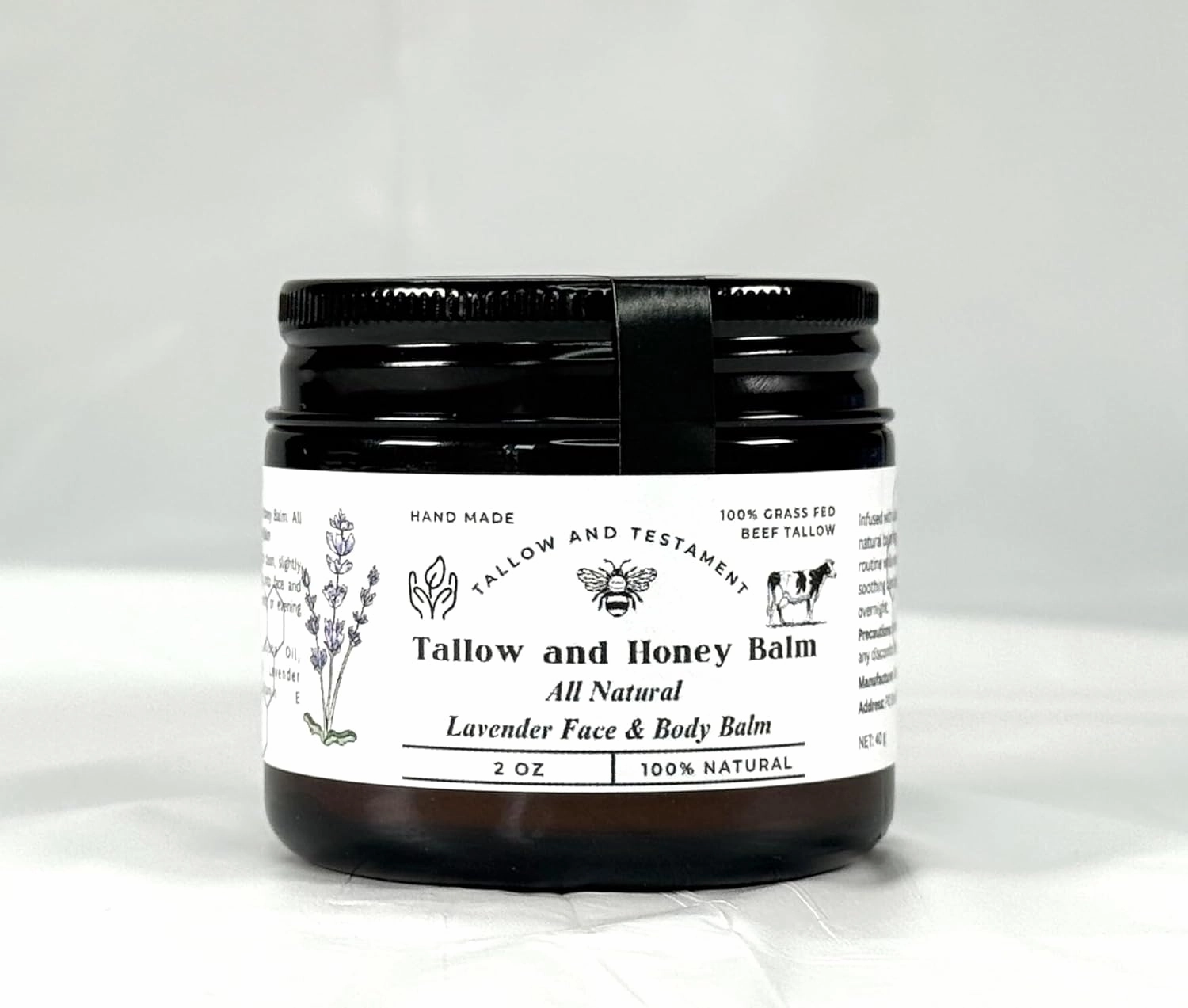 Tallow and Honey Balm Lavender Face and Body Balm