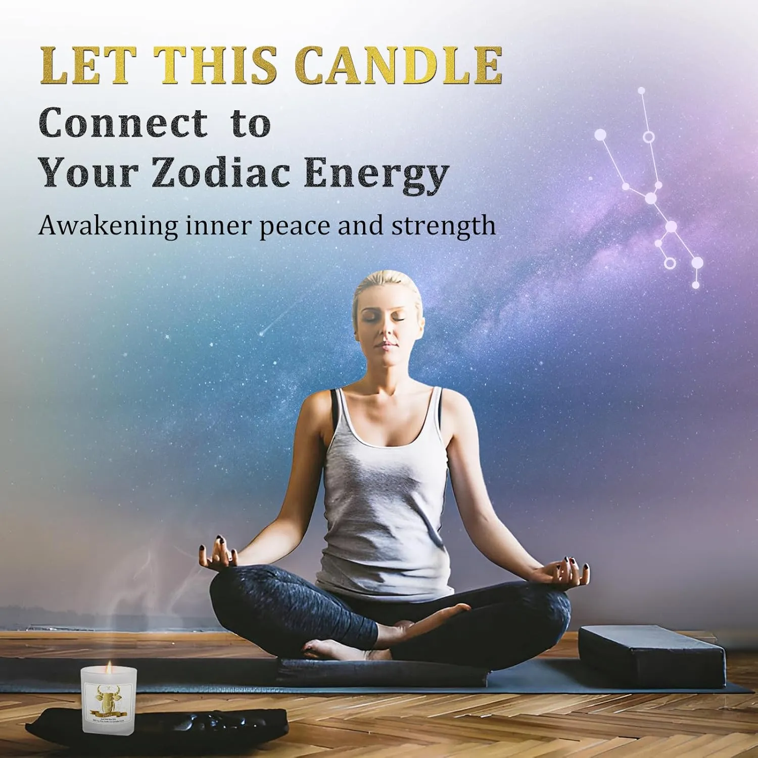 Taurus Gifts for Women,Zodiac Scented Candles with Crystals and Healing Stones,Taurus Gifts for Birthday,Graduation,Retirement,Meditation Yoga.Best Gift for Her,Mom,Sister,Teacher,Friends