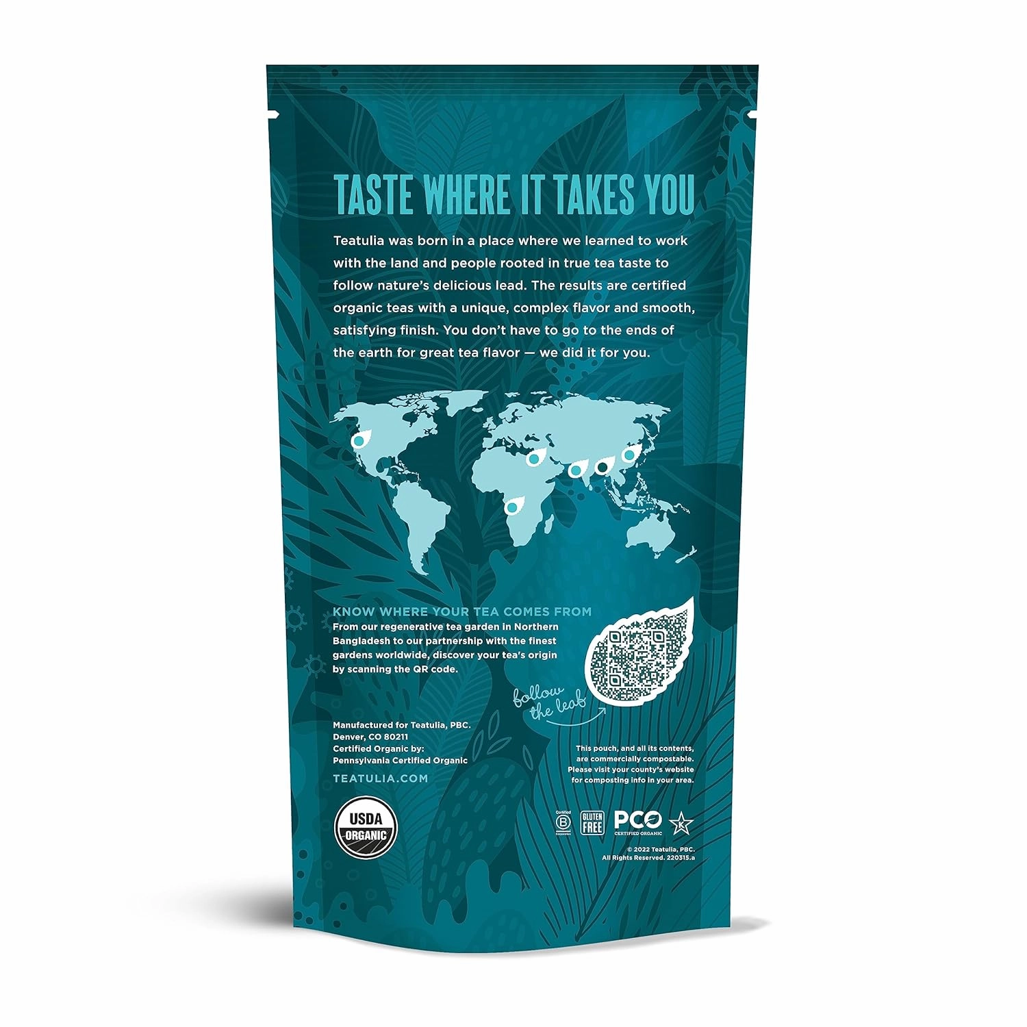 Teatulia Organic Chamomile Tea Bags (50 Pyramid Teabags) Raw Whole Leaf Flower. 100% Compostable And Sustainably Grown In Egypt. Caffeine Free Herbal Camille Tea - Calming Sleepytime Chamomile