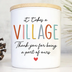 Thank You Gifts for Women, Teacher Appreciation Gifts, Appreciation Gift for Teacher Coworker Daycare Provider Nanny Babysitter Caregiver, Birthday Holiday Christmas Farewell Gift - Soy Wax Candle 8oz