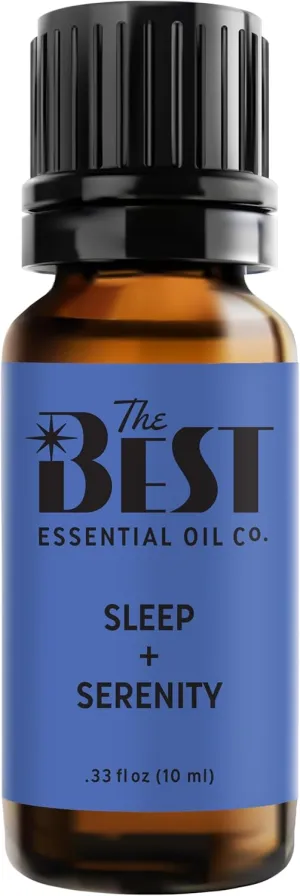 The Best Sleep   Serenity Essential Oil Blend- Premium Grade- 100% Pure & Natural for Aromatherapy, Diffuser, Spa, Massage, Air Freshener- 10 ml (.33 fl oz)