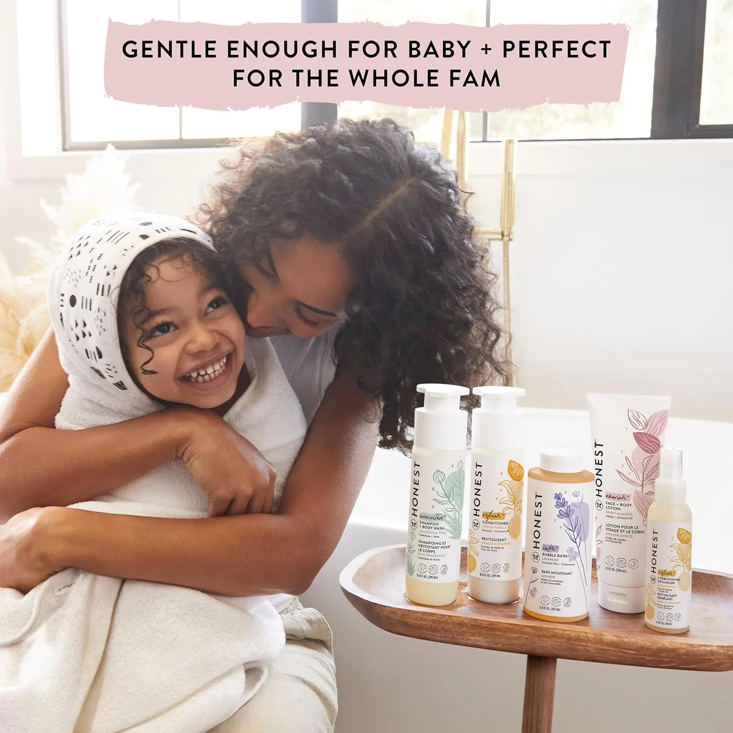 The Honest Company Foaming Bubble Bath | Gentle for Baby | Naturally Derived, Tear-free, Hypoallergenic | Lavender Calm, 12 fl oz