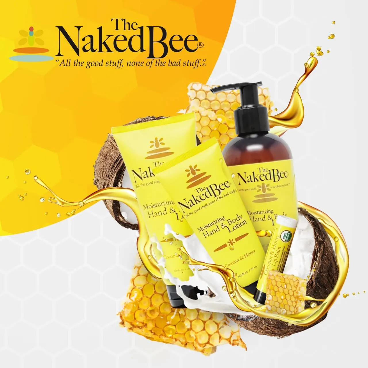 The Naked Bee Nourishing Body Lotion for All Skin Types (8 oz) Moisture Replenishing Lotion for Dry Skin with Jasmine & Honey
