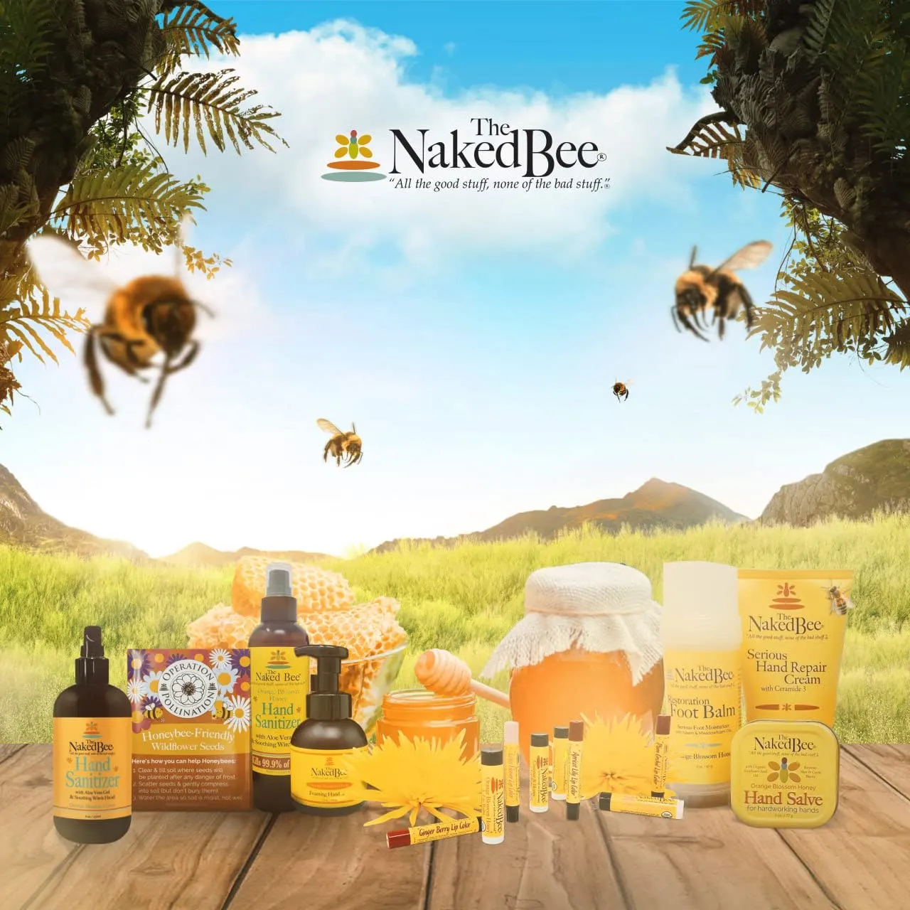 The Naked Bee Nourishing Body Lotion for All Skin Types (8 oz) Moisture Replenishing Lotion for Dry Skin with Jasmine & Honey
