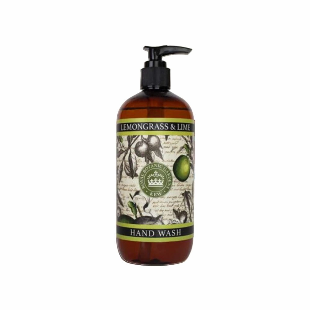 The English Soap Company, Kew Gardens Luxury Hand & Body Wash, Refreshing Hand & Body Wash with Vitamin E, Enriched with Soothing Aloe Vera, Lemongrass & Lime Scent 17 fl oz