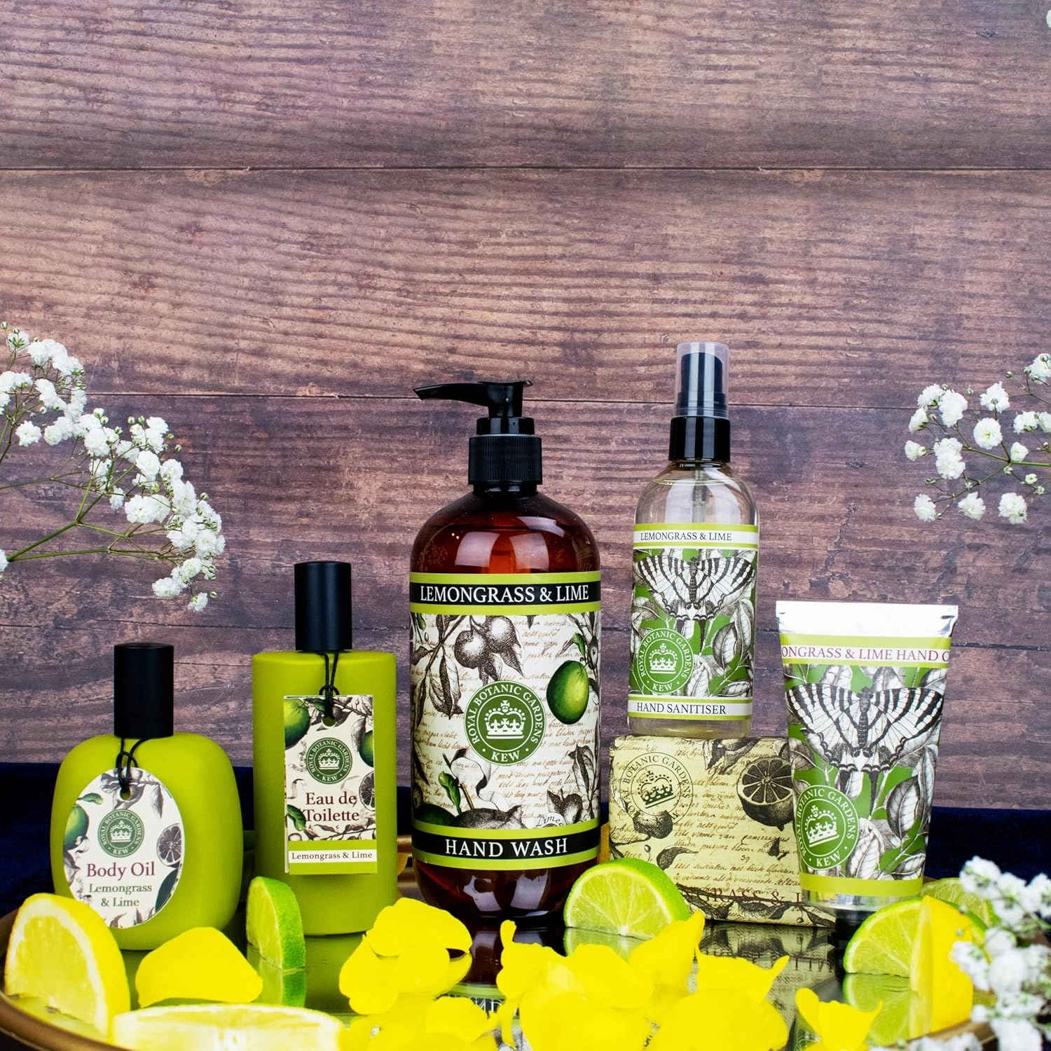 The English Soap Company, Kew Gardens Luxury Hand & Body Wash, Refreshing Hand & Body Wash with Vitamin E, Enriched with Soothing Aloe Vera, Lemongrass & Lime Scent 17 fl oz