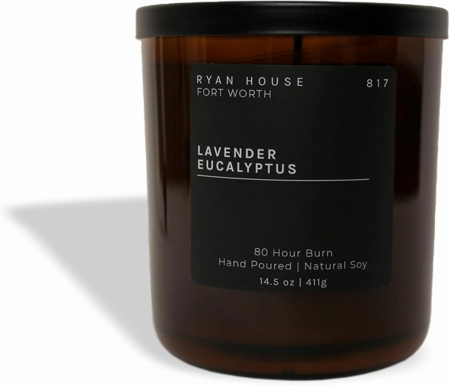 Thoughtfully Designed Ethically Elevated Luxurious 14.5 Ounce Hand Poured Natural Soy Scented Votive Jar Candle for Home or Office, Lavender Eucalyptus, 85004484842