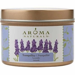 Tranquility Aromatherapy By Tranquility Aromatherapy One 2.8oz Small Soy To Go Tin  Aromatherapy Candle.  The Essential Oil Of Lavender Is Known For Its Calming And Healing Benefits.  Burns Approx. 15 Hrs. For Anyone