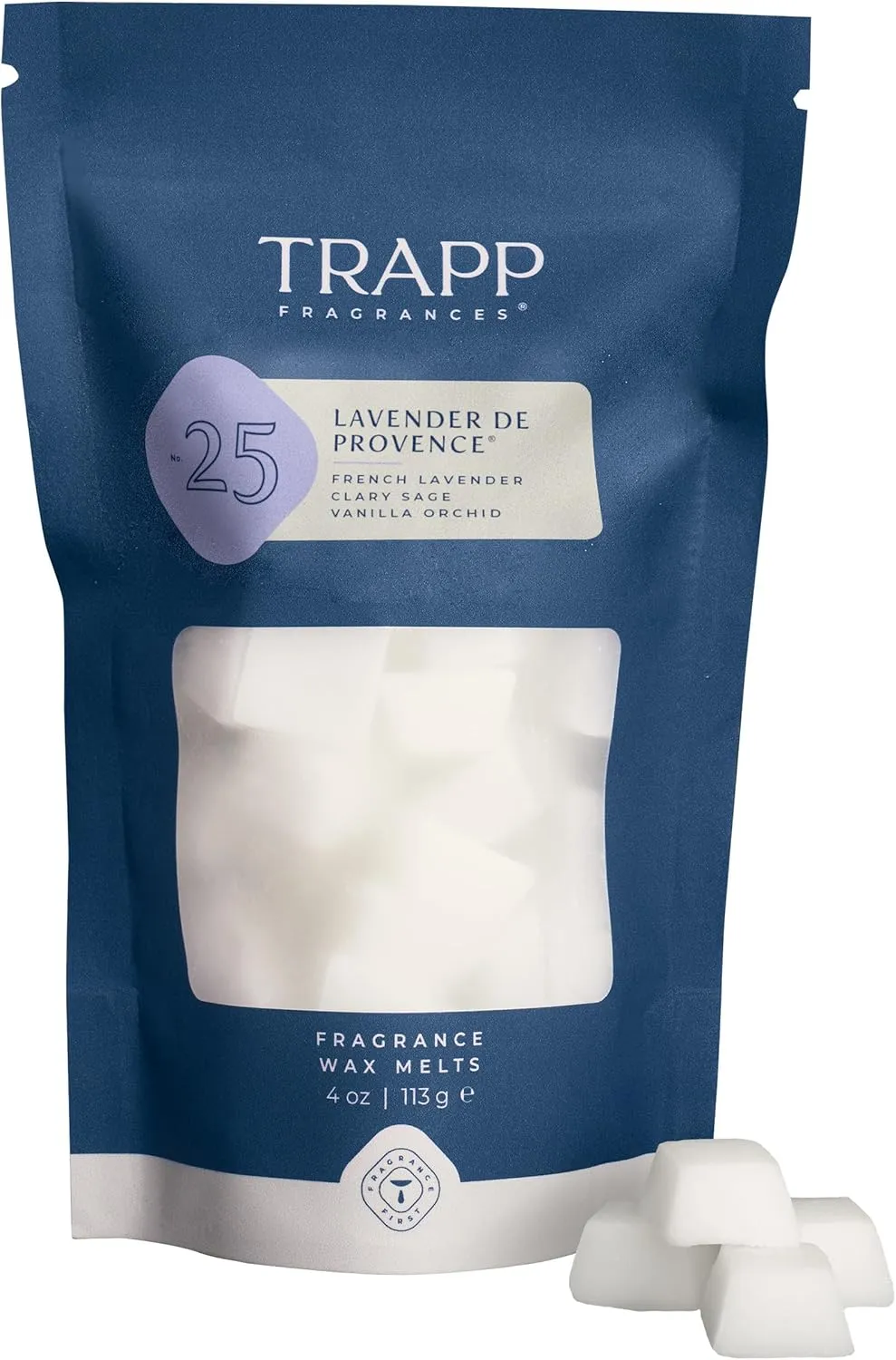 Trapp | No. 25 - Lavender de Provence | Scented Wax Home Fragrance Melts | 4 oz. Bag | Scent Notes of French Lavender, Clary Sage, and Vanilla Orchid | Soy Wax Blend | Made in USA