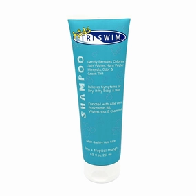 TRISWIM Kids Chlorine Removal Shampoo 8.5oz | Removes Chlorine, Bromine, Salt Water & Hard Water Minerals | Hydrates & Nourishes with Aloe Vera, Vitamin A & Pro Vitamin B5 | Lime   Mango Scent