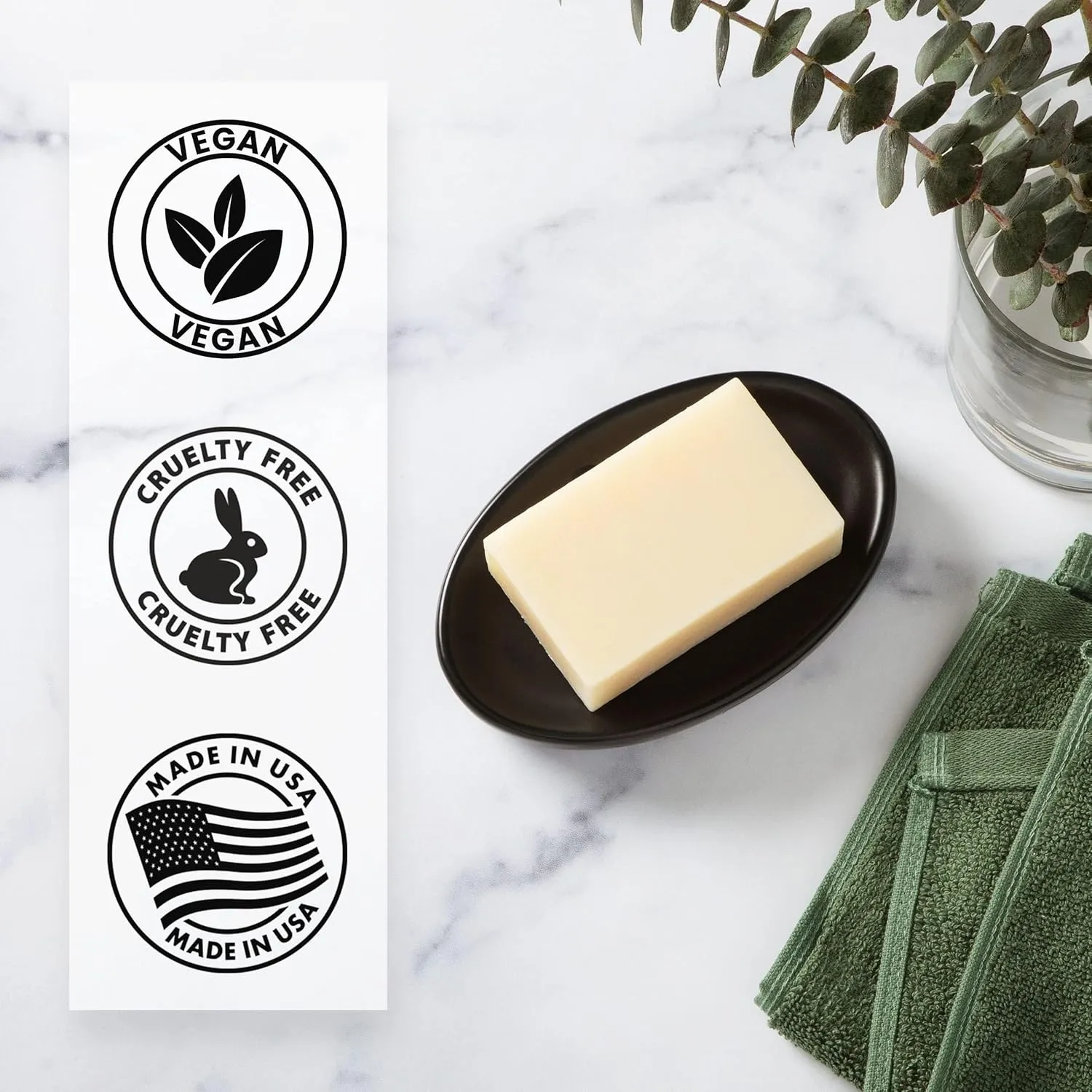 Truremedy Naturals Pack of 2 Tea Tree Body Wash with Peppermint and Eucalyptus - Soothing Tea Tree Oil Bar Soap for Men and Women - Refreshing Foot and Body Soap Bars for All Skin Types