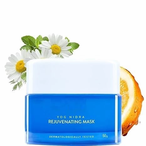 TV Yog Nidra Rejuvenating Face Mask, 50 g | Over Night - Provides Instant Glow & Hydration | Prevents Premature Aging & Dull Skin | Chamomile   Hibiscus   Aloe Vera   Ashwagandha