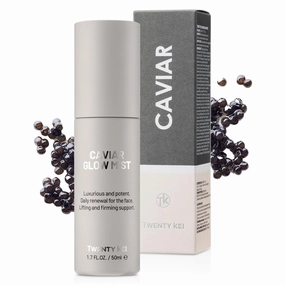 TwentyKEI Caviar Glow Mist, Hydrating Facial Spray with Collagen & Peptides,50ml