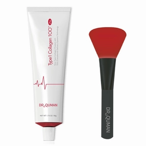 Type1 Collagen 100 Pro   Silicon Brush/Anti-aging Peel-off Mask for Face & Neck | Firming & Lifting Care | Reduces Wrinkles & Pores