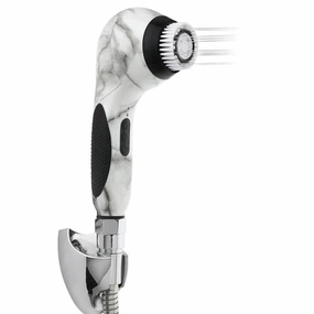 Ultimate sonic cleansing handheld shower system with built-in powerful adjustable spray