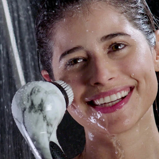 Ultimate sonic cleansing handheld shower system with built-in powerful adjustable spray