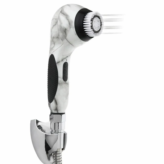 Ultimate sonic cleansing handheld shower system with built-in powerful adjustable spray