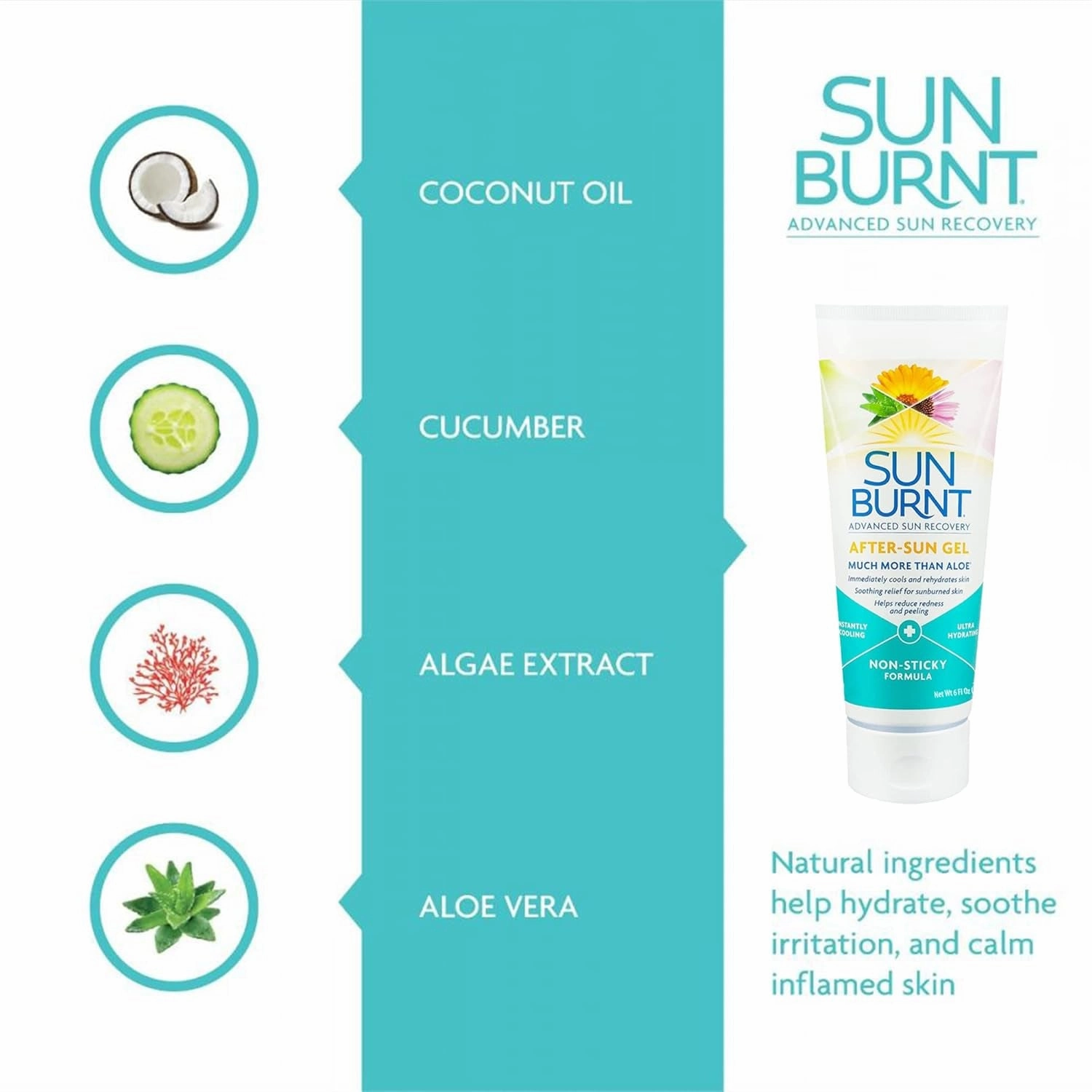 Ultra Hydrating Aloe Vera Gel by  6 Ounce,Clear,Sunb21006