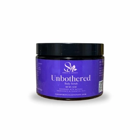 Unbothered Sugar Body Scrub - Lavender & Bergamot Essential Oils, Chamomile & Calendula, Exfoliating & Hydrating Scrub with Mango Butter, Perfect for Skincare & Self-Care