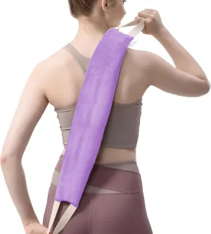 uncn Washable Heating Pad for Neck and Shoulders and Back Small Microwavable Wrap Weighted Lavender Warmer Heat Wrap Microwave Heatable Rice Sock Cervical Hot Pack Aromatherapy Scented 1.5Pounds