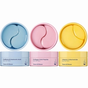Under Eye Patches Korean Skincare: Self Care Kit for Puffy Eyes, Dark Circles, Fine Lines & Wrinkles - 180 Pcs Hydrogel Eye Mask with Collagen, Caffeine, Hyaluronic Acid & Vitamin C for Radiant Eyes