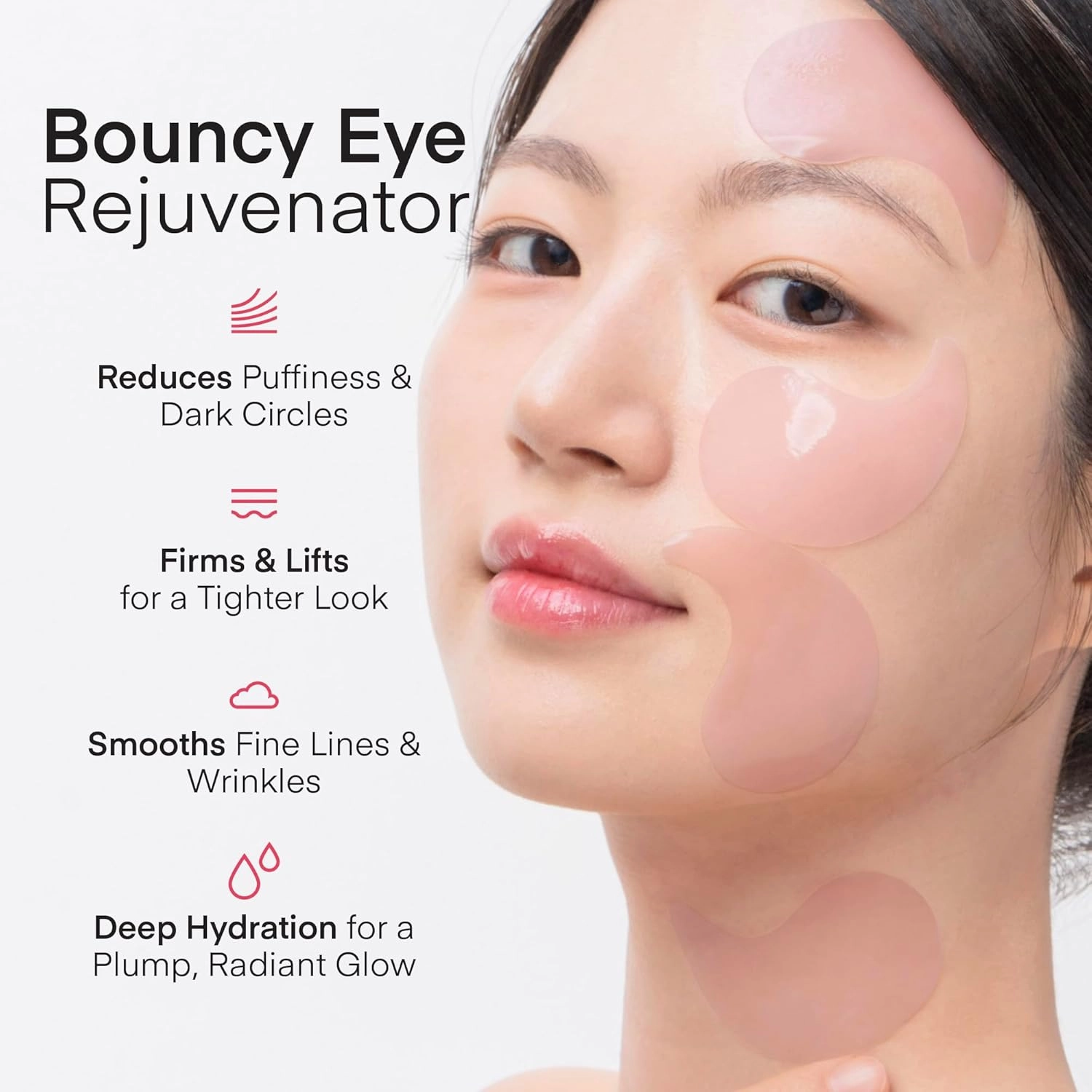 Under Eye Patches Korean Skincare: Self Care Kit for Puffy Eyes, Dark Circles, Fine Lines & Wrinkles - 180 Pcs Hydrogel Eye Mask with Collagen, Caffeine, Hyaluronic Acid & Vitamin C for Radiant Eyes