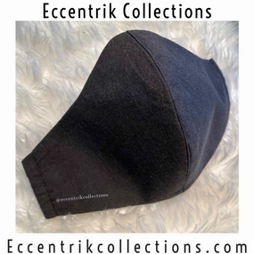 Unisex Charcoal Black Washable Face Mask
