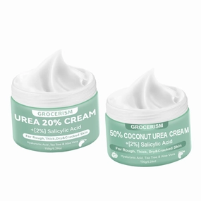 Urea Cream 20 Percent For Feet Plus 2% Salicylic Acid 150g   Urea Cream 50 Percent for Feet with Coconut 5.29 oz