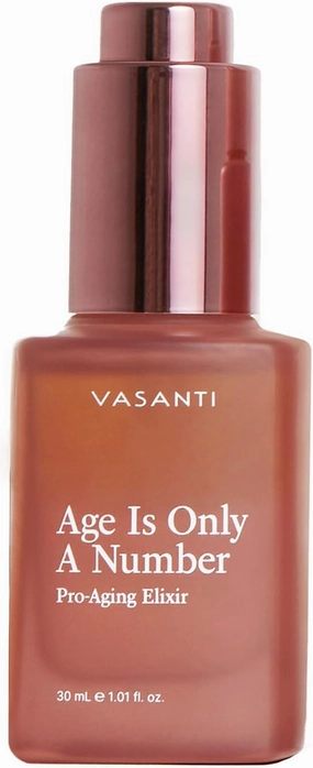 VASANTI Age Is Only A Number Elixir - Anti-Aging Treatment Serum Helps Fight Wrinkles Dullness and Skin Hydration Paraben-Free Vegan-Friendly