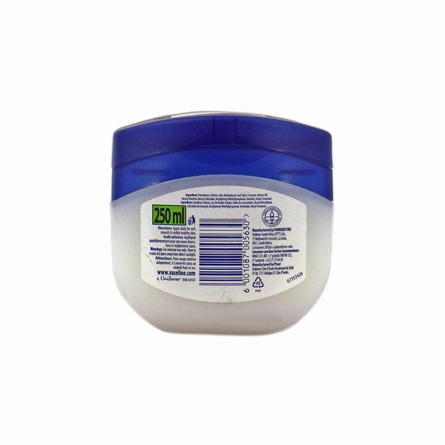 Vaseline Blue Seal Aloe Fresh Light Hydrating Jelly 250mL